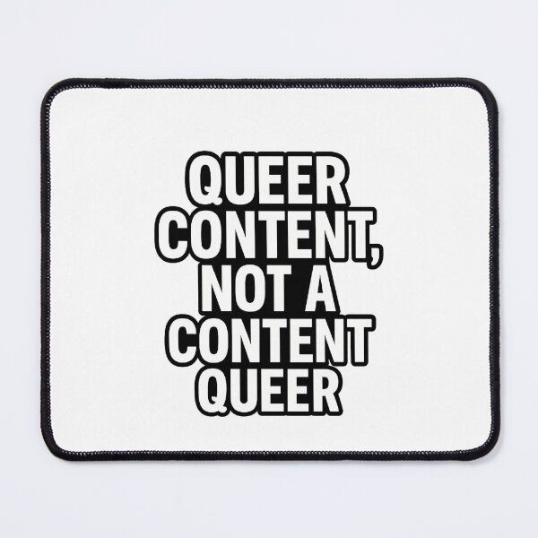 Item preview, Queer Content Not a Content Queer – Bold Typography designed and sold by Haus Of Sin.