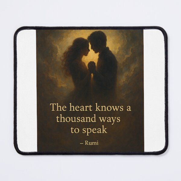 Item preview, Romantic Rumi Quote Heartfelt Love Art designed and sold by soulalchemist25.
