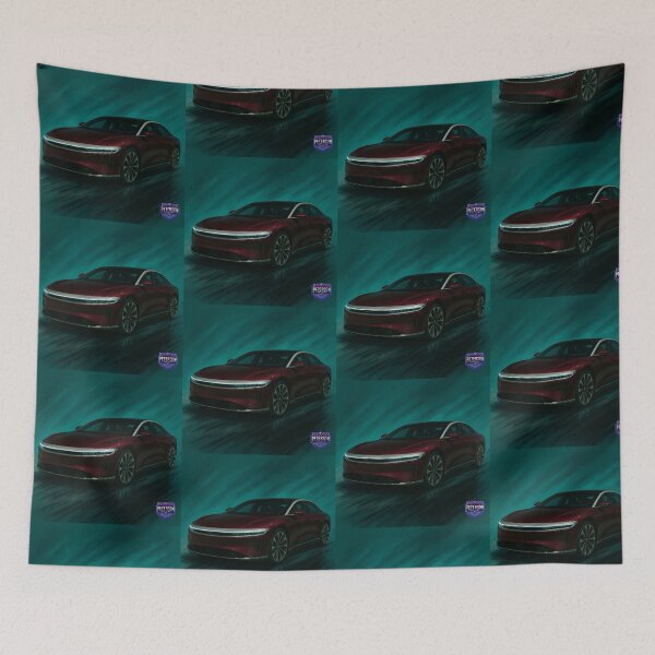 Item preview, Lucid Air EV Fanart (Burgundy) designed and sold by Peterson Designs.