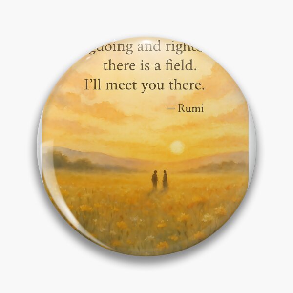 Item preview, Rumi Quote Golden Sunset Field Art designed and sold by soulalchemist25.