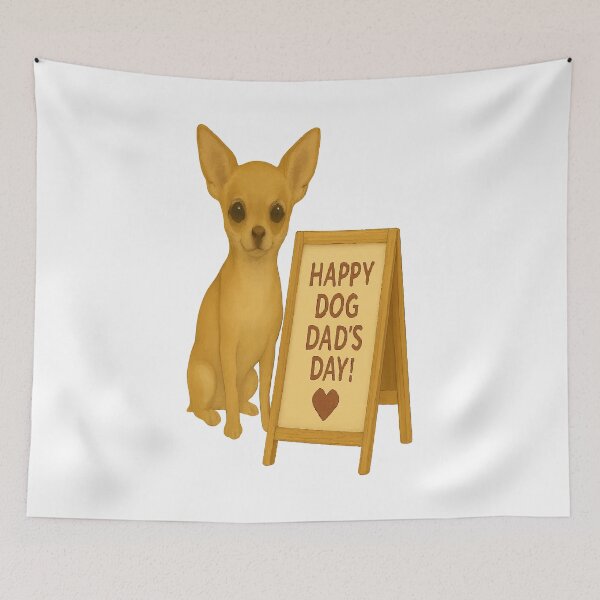 Item preview, Tiny Protector: Chihuahua Dog Dad Tribute designed and sold by AbstractAnom.