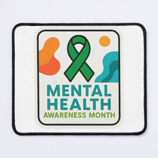 Item preview, Mental Health Awareness Month - white designed and sold by LewpyG.