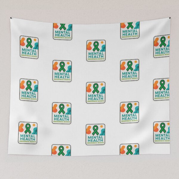 Item preview, Mental Health Awareness Month - white designed and sold by LewpyG.