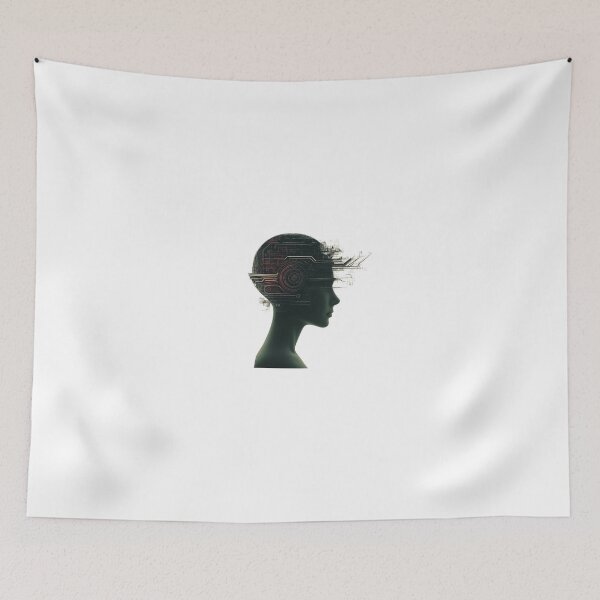 Item preview, Cybernetic Vision Abstract Tech Silhouette  designed and sold by LunarLounge.