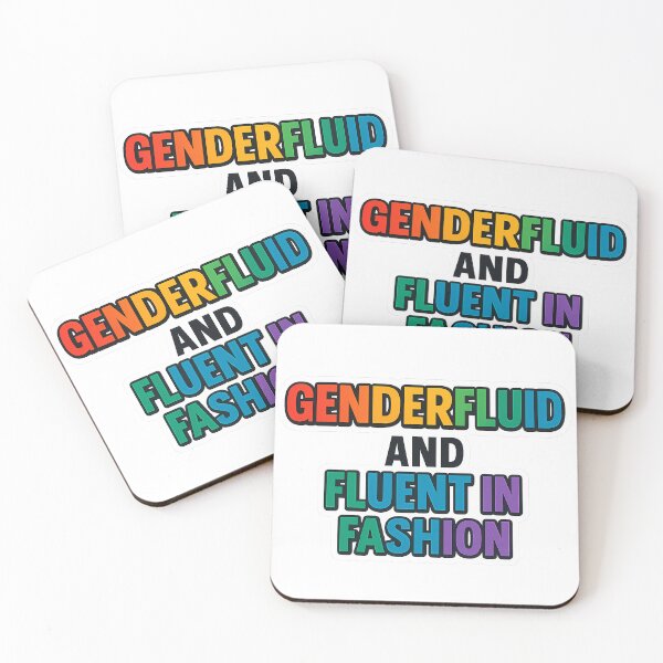 Item preview, Genderfluid and Fluent in Fashion – Bold Pride Art designed and sold by Haus Of Sin.