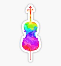 Colourful Cello Sticker