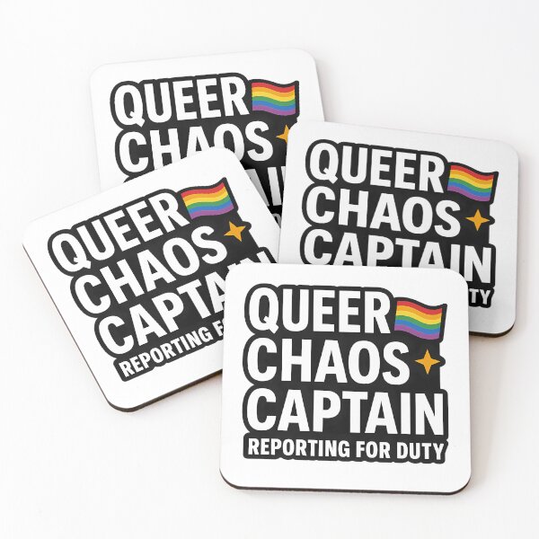 Item preview, Queer Chaos Captain Reporting – Bold Pride Design designed and sold by Haus Of Sin.