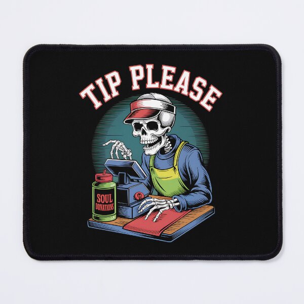 Item preview, Funny Skeleton Cashier Asking for Tips designed and sold by Taans-Creation.