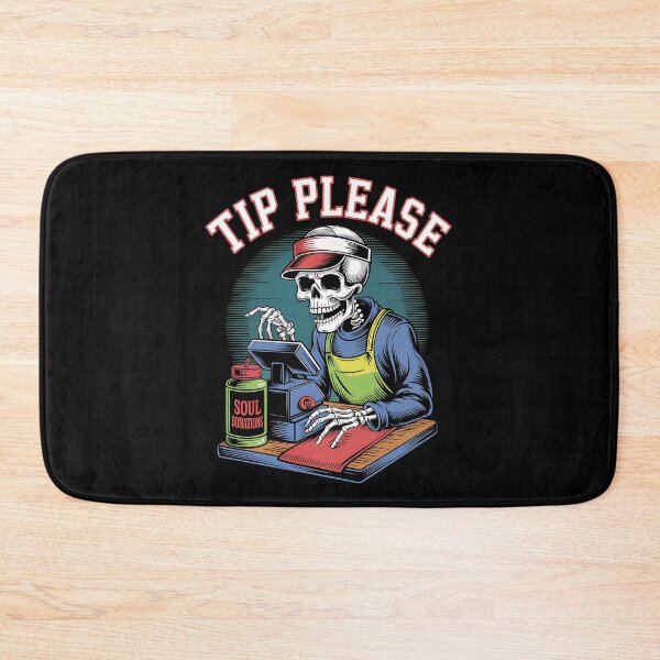 Item preview, Funny Skeleton Cashier Asking for Tips designed and sold by Taans-Creation.