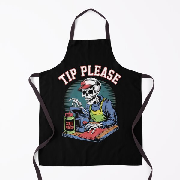 Item preview, Funny Skeleton Cashier Asking for Tips designed and sold by Taans-Creation.