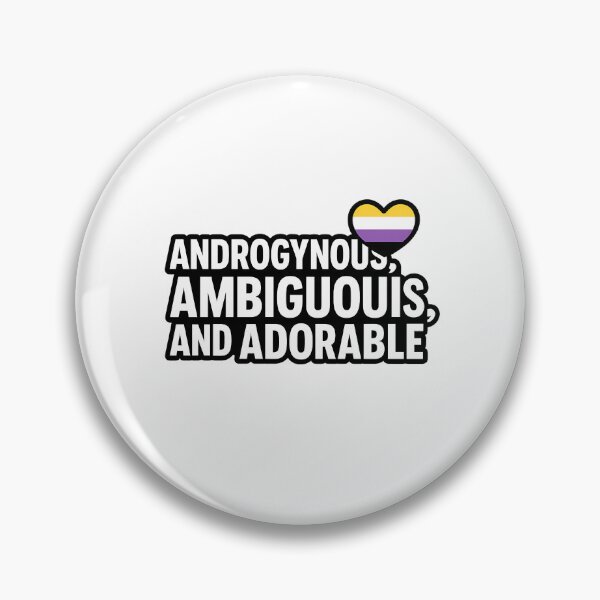 Item preview, Androgynous, Ambiguous, and Adorable – Bold Pride Text designed and sold by Haus Of Sin.