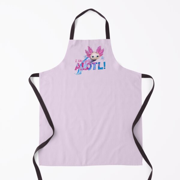 Item preview, I Like You Alotl - Axolotl Pun (with Eyelashes) designed and sold by Olivia Ossege.