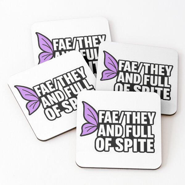 Item preview, Fae/They and Full of Spite – Bold Typography designed and sold by Haus Of Sin.