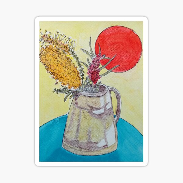 Item preview, grevillea in jug designed and sold by AnnieAlive61.
