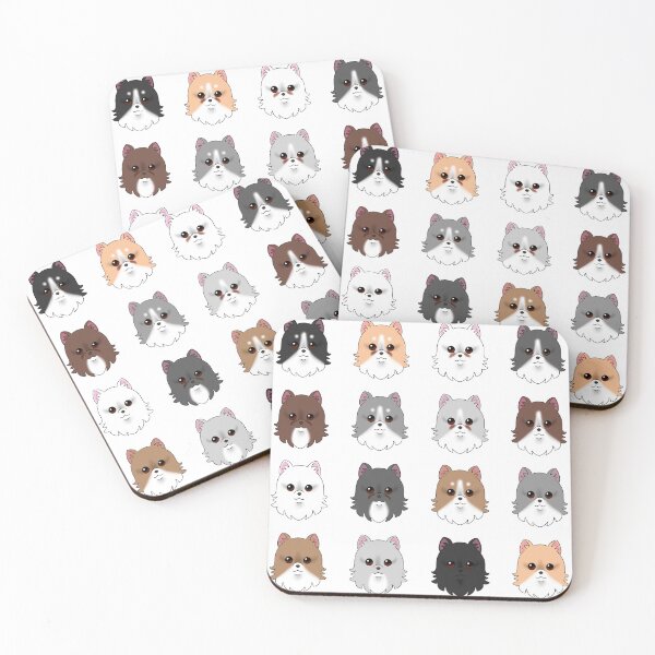 Item preview, Pomeranian Dog Pattern White Background designed and sold by OliRoseArt.