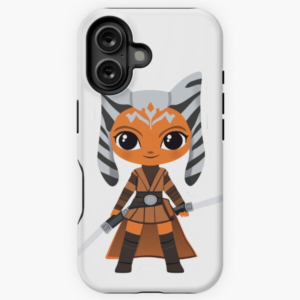 Vista previa del artículo con la obra «Chibi Ahsoka Tano», diseñado y vendido por Tiny Rebel Art.