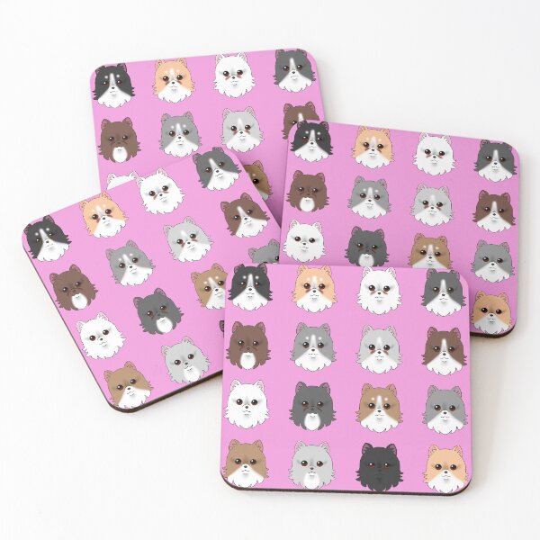 Item preview, Pomeranian Dog Pattern Pink Background designed and sold by OliRoseArt.