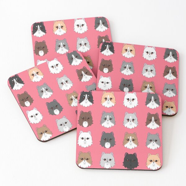 Item preview, Pomeranian Dog Pattern Red Background designed and sold by OliRoseArt.