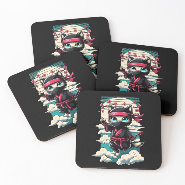 Item preview, Ninja Cat in Clouds designed and sold by alexMTX.