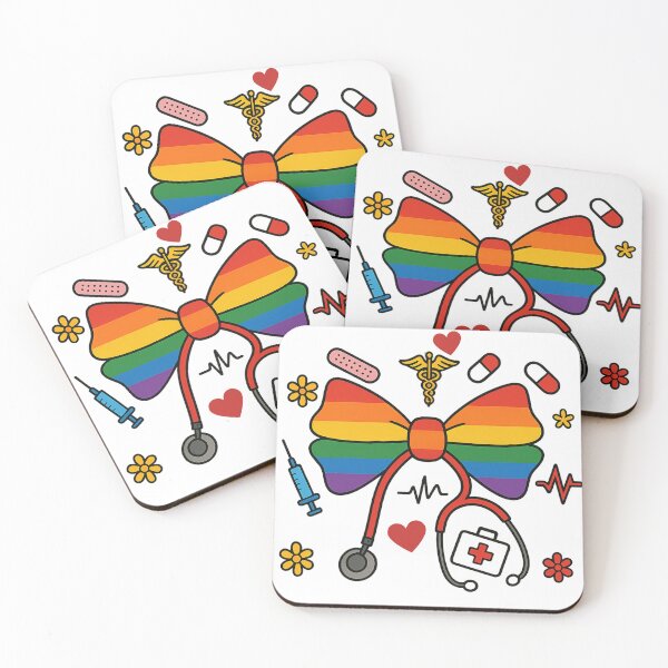 Item preview, Rainbow Bow Stethoscope Pride designed and sold by catthemedic.