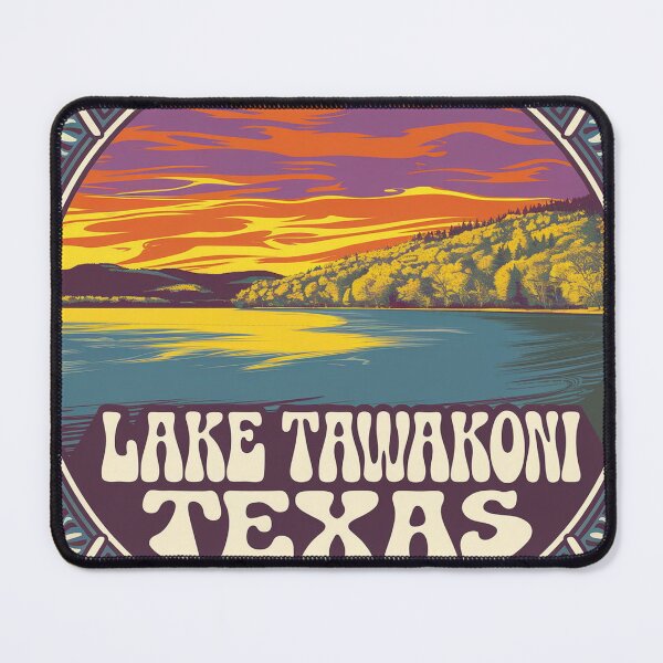 Item preview, Lake Tawakoni - 70's Psychedelic Sunset designed and sold by FireMesa.