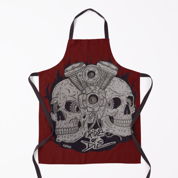 Item preview, skulls and motocycle motor pencil drawing ride or die  designed and sold by pksart1.