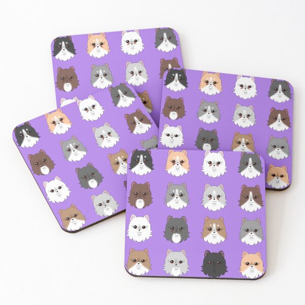 Item preview, Pomeranian Dog Pattern Purple Background designed and sold by OliRoseArt.