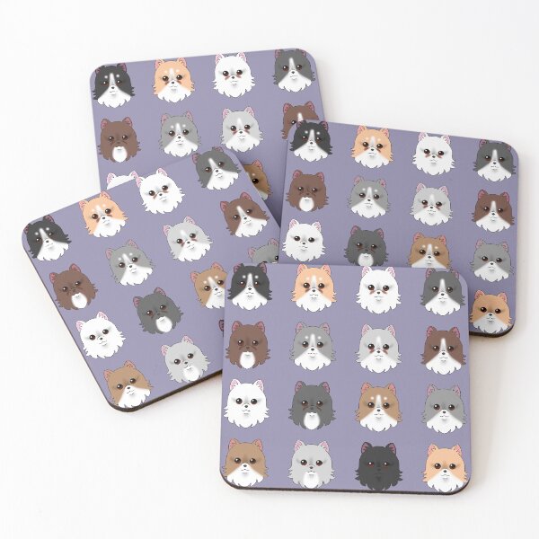 Item preview, Pomeranian Dog Pattern Grey Background designed and sold by OliRoseArt.