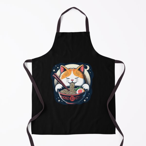 Item preview, Cat Eating Ramen designed and sold by alexMTX.