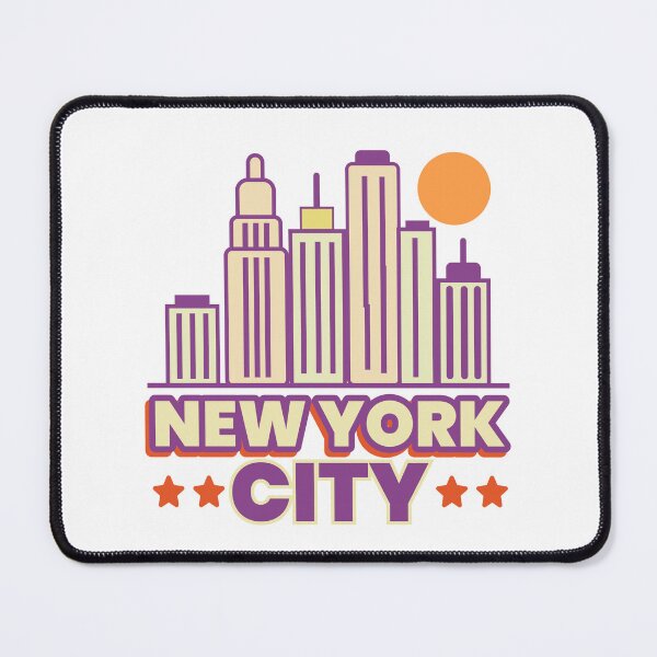 Item preview, New York City - Retro NYC Skyline Bold Colors Urban Vibes designed and sold by Sunserize Designs.