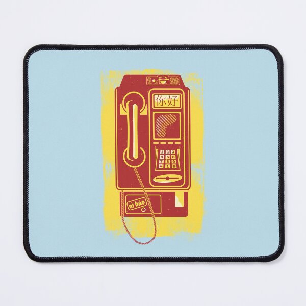Item preview, Ni hao retro red payphone chinese characters designed and sold by LICENSEDLEGIT.