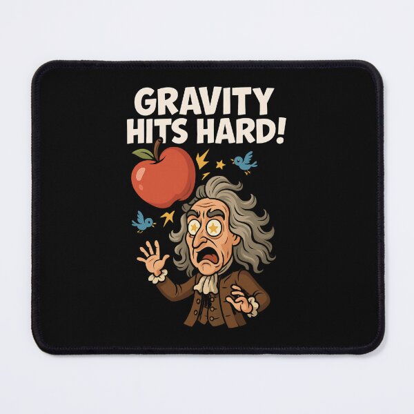 Item preview, Funny Newton Apple Gravity Cartoon designed and sold by JerdbordinShop.