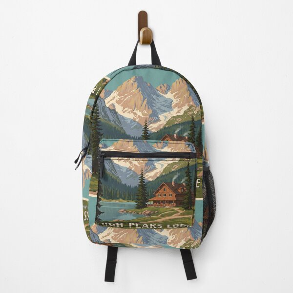 Item preview, Vintage Travel Poster for a Mountain Lodge designed and sold by javastocks.