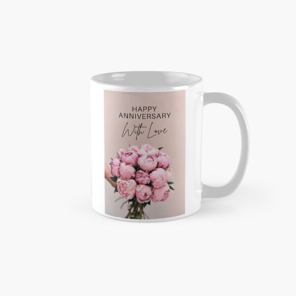 Item preview, HAPPY ANNIVERSARY CARD, FLORAL, PINK ROSES, BOUQUET designed and sold by AASparksDesigns.
