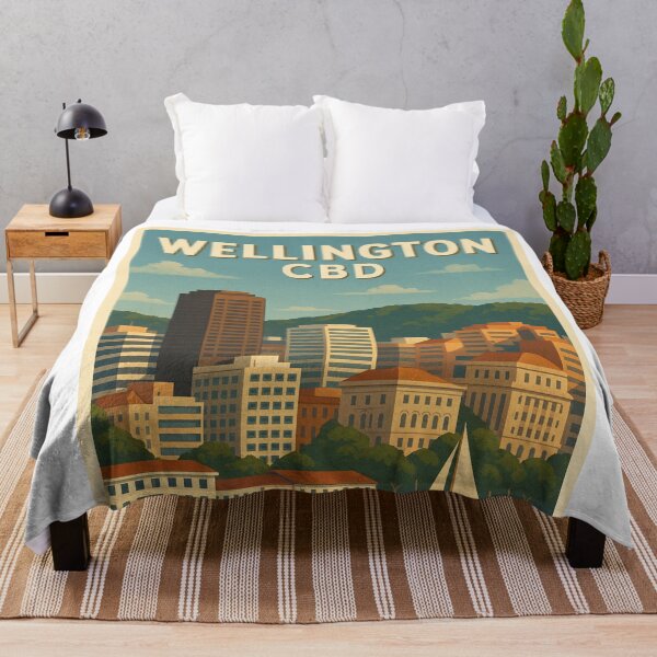 Item preview, Wellington Waterfront Skyline with Sailboat designed and sold by Aryabek.