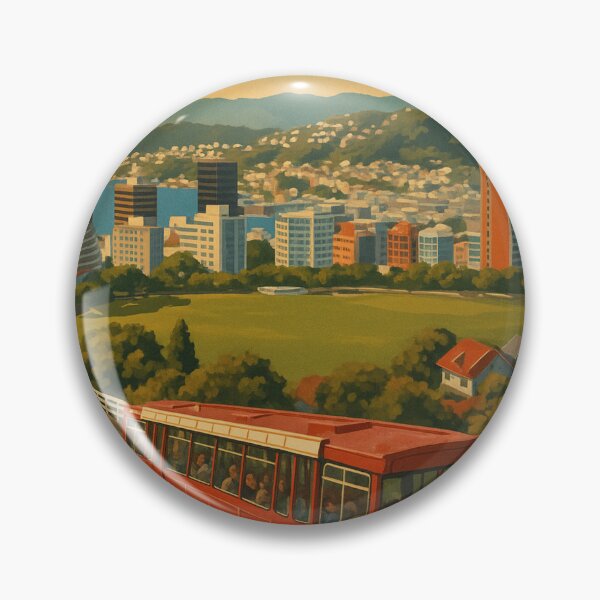 Item preview, Wellington Cable Car Overlooking Cityscape designed and sold by Aryabek.