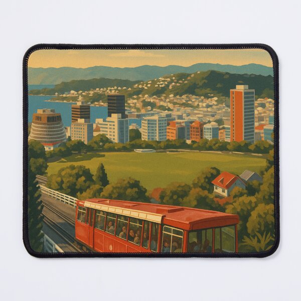 Item preview, Wellington Cable Car Overlooking Cityscape designed and sold by Aryabek.