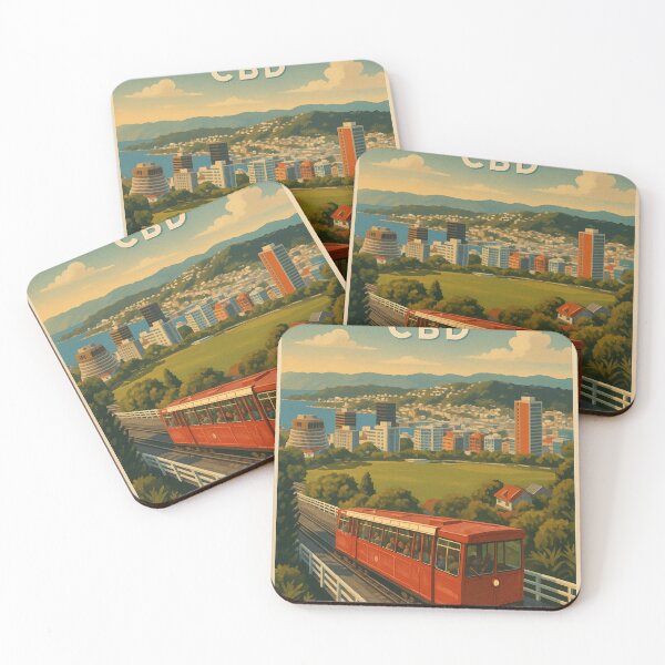 Item preview, Wellington Cable Car Overlooking Cityscape designed and sold by Aryabek.