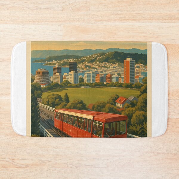 Item preview, Wellington Cable Car Overlooking Cityscape designed and sold by Aryabek.