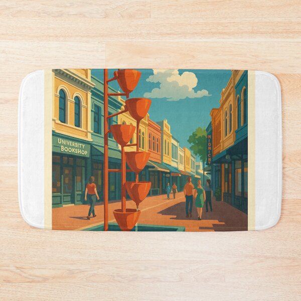 Item preview, Cuba Street Fountain and Historic Shops – Wellington designed and sold by Aryabek.