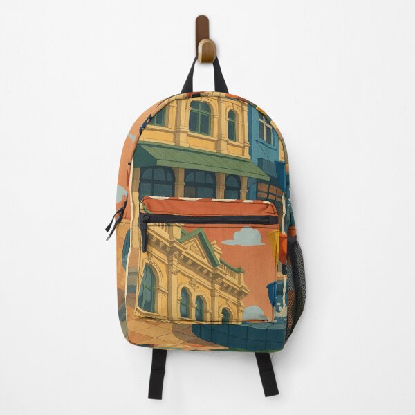 Item preview, Colorful Cuba Street with Bucket Fountain – Wellington designed and sold by Aryabek.