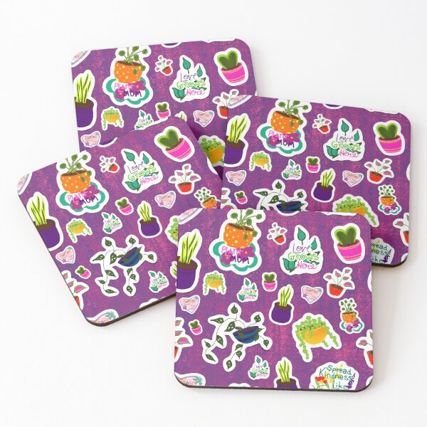Item preview, Plant Lovers - textured purple designed and sold by MamasNatureArt.