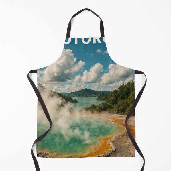 Item preview, Rotorua Geothermal Pool Under Blue Sky designed and sold by Aryabek.