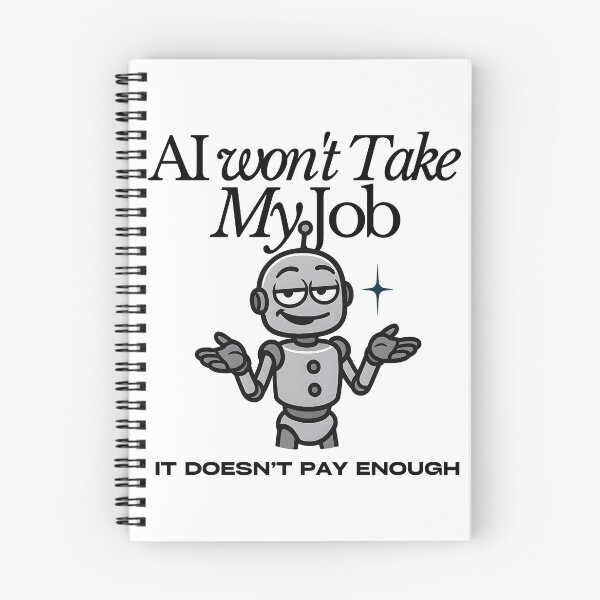 Item preview, AI Won’t Take My Job – Tech Humor & Robot Sarcasm designed and sold by Honominu.