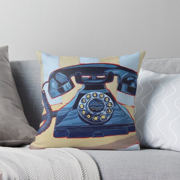 Item preview, Vintage Blue Phone with Stripes designed and sold by artthatrocks.