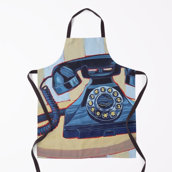 Item preview, Vintage Blue Phone with Stripes designed and sold by artthatrocks.