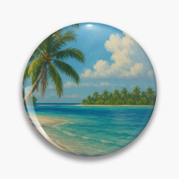 Item preview, Cook Islands Tropical Beach and Distant Islet designed and sold by Aryabek.