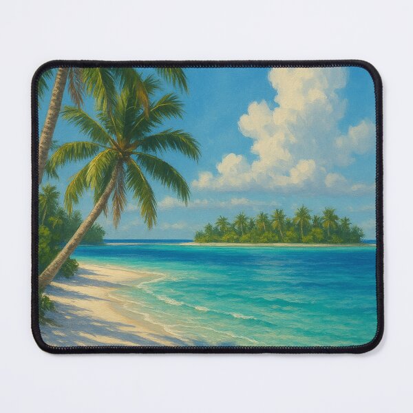 Item preview, Cook Islands Tropical Beach and Distant Islet designed and sold by Aryabek.
