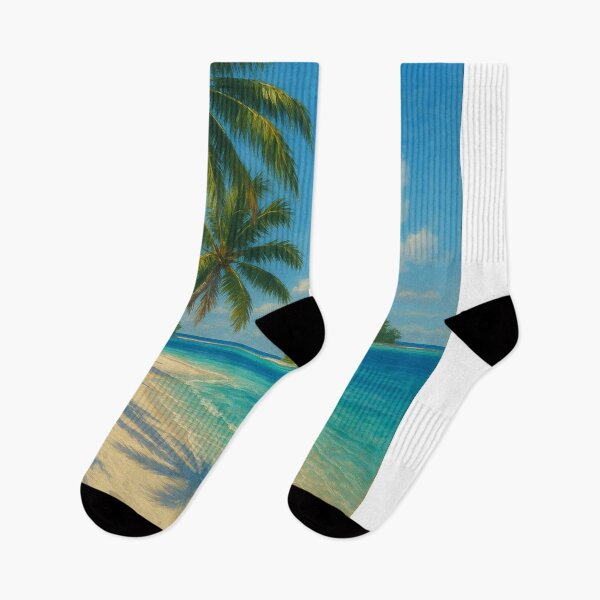 Item preview, Cook Islands Tropical Beach and Distant Islet designed and sold by Aryabek.