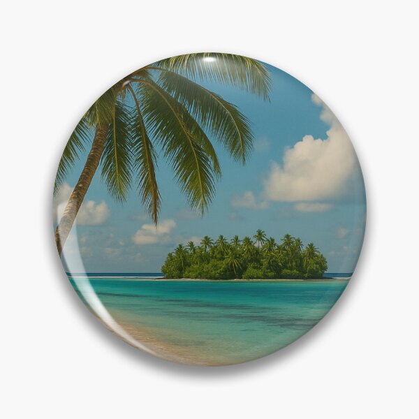 Item preview, Palm-Fringed Beach and Lagoon – Cook Islands designed and sold by Aryabek.